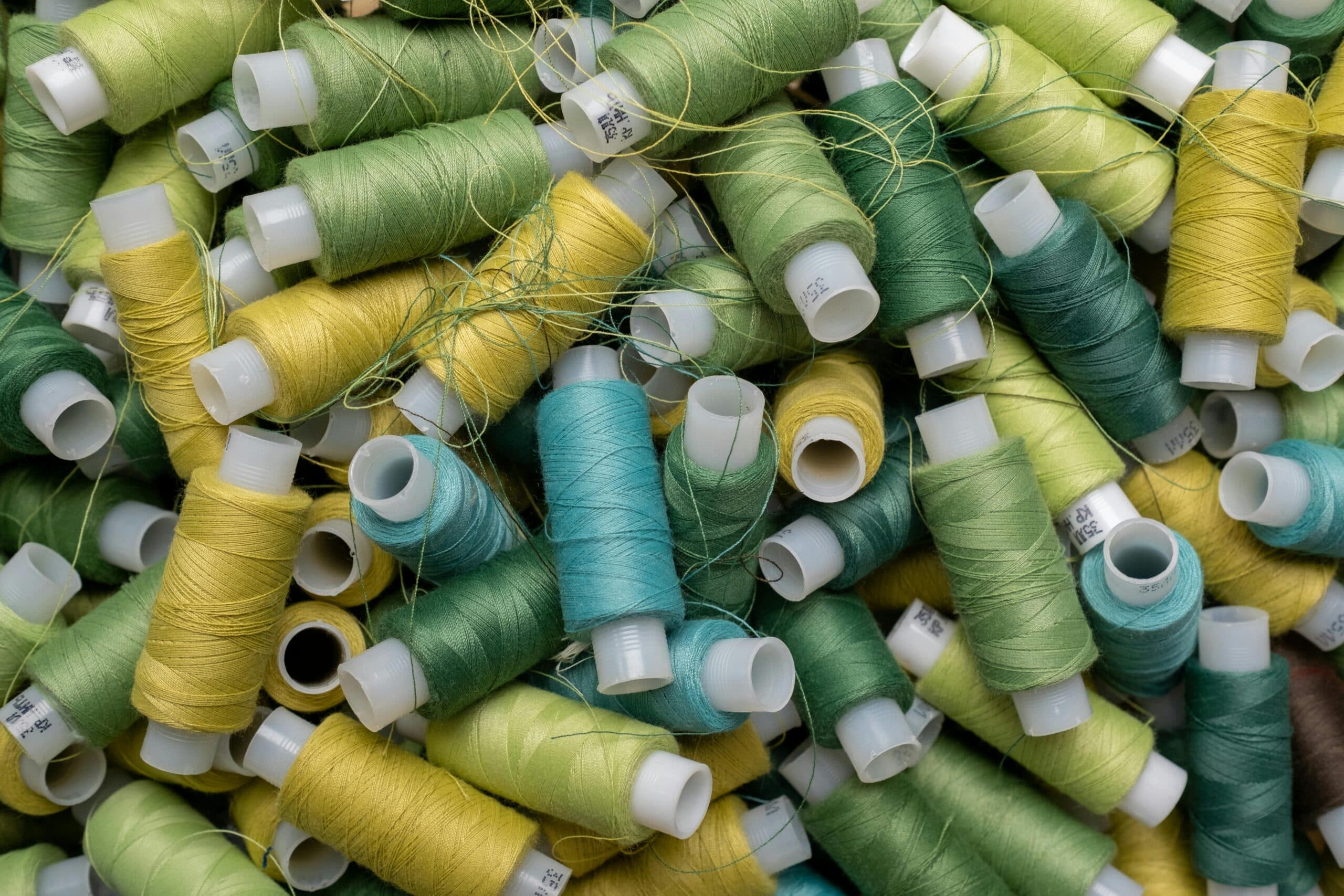 Polyester sewing threads